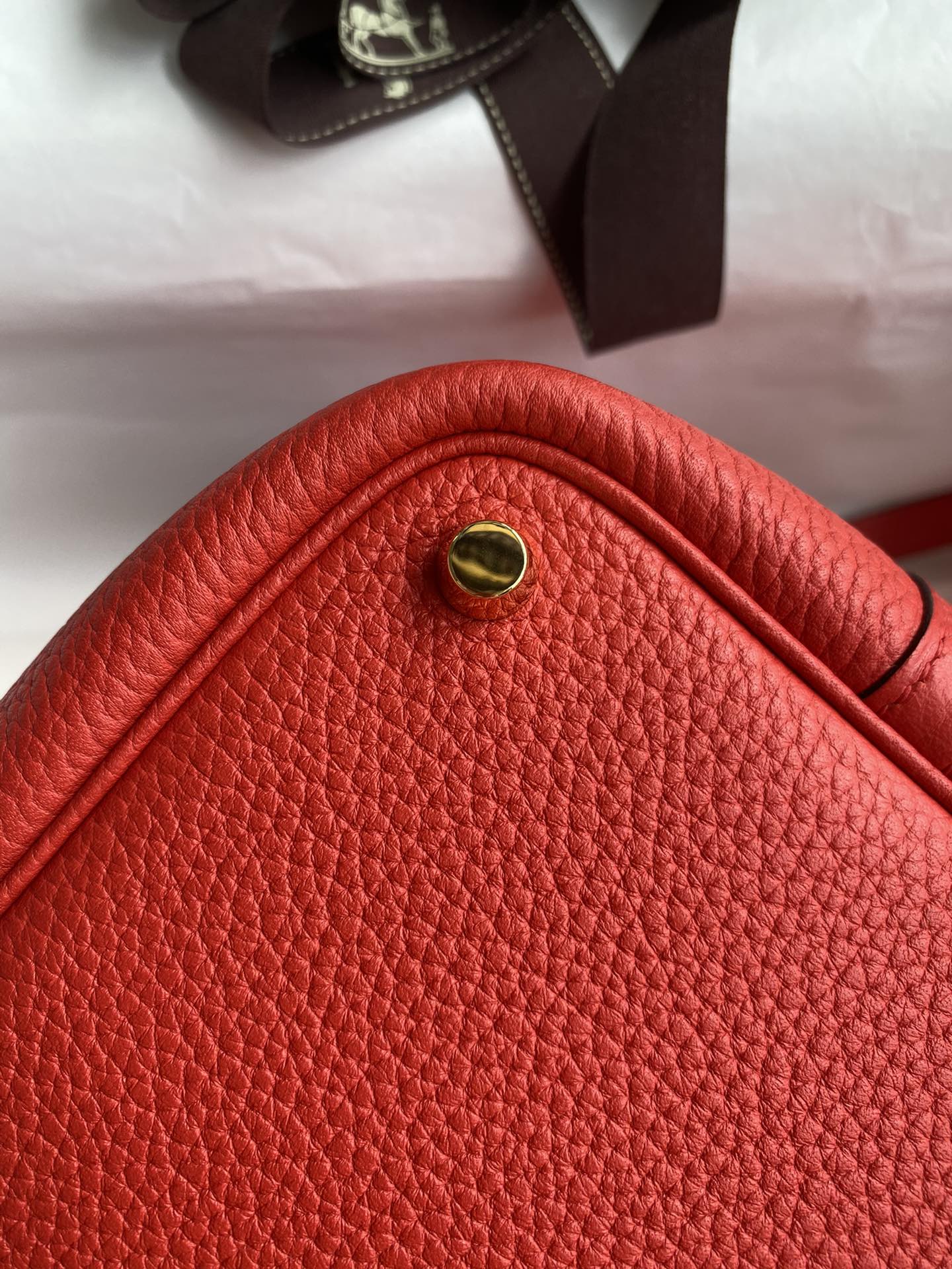 Hermes Picotin Lock 18 Bag In Red Clemence Leather